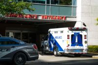 ambulance at hospital